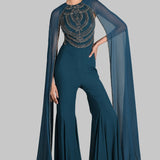 BIJOUX CAPE JUMPSUIT