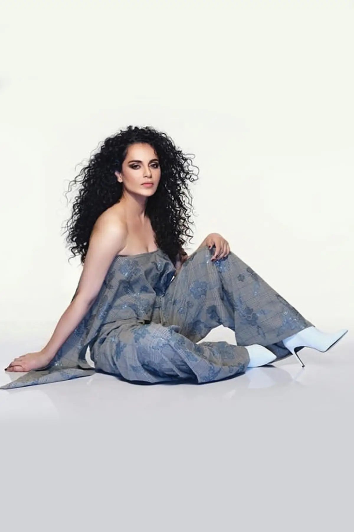 Kangna Ranaut In Off-Shoulder NJ Plaid Jumpsuit Namrata Joshipura Online (Celebrity Muses)