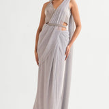 Everly Halter Blouse With Draped Saree Namrata Joshipura Online