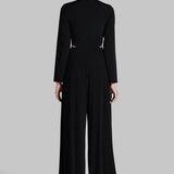 GOLD GILT WAIST CUT JUMPSUIT