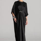 JEWEL CLUSTER FRONT GATHERED DRESS