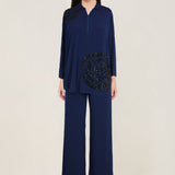 Rosette Zipper Backtie Coord Set Namrata Joshipura Online