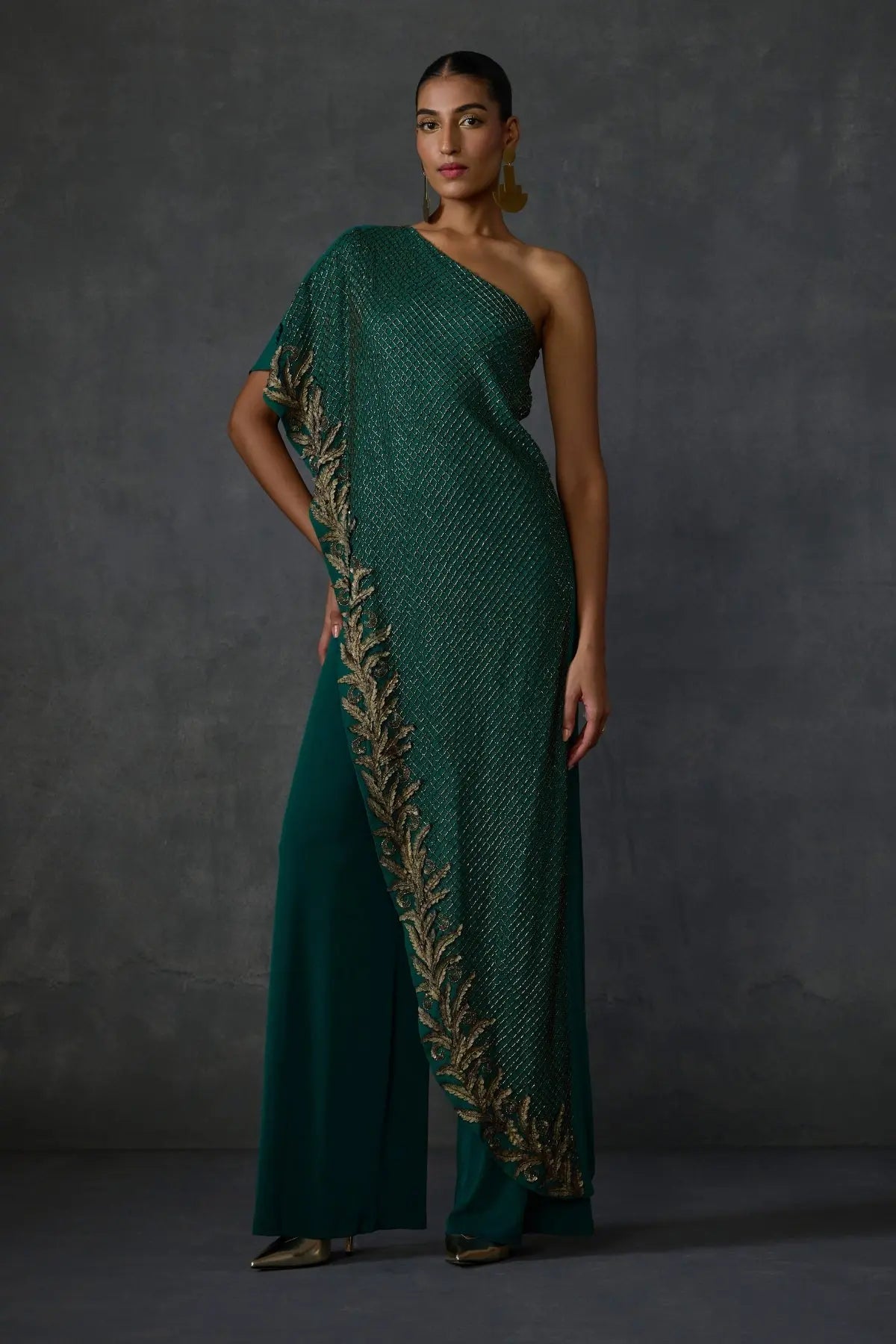 Autumn Fern Offshoulder Jumpsuit Namrata Joshipura Online