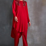 Autumn Fern Curved Hem Tunic Namrata Joshipura