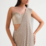 Everly Corset Blouse with Draped Saree Namrata Joshipura Online