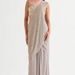 Everly Corset Blouse with Draped Saree Namrata Joshipura Online