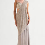 Everly Corset Blouse with Draped Saree Namrata Joshipura Online