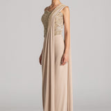 CRYSTAL WAVE CORSET WITH DRAPED SAREE