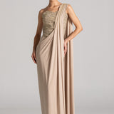 CRYSTAL WAVE CORSET WITH DRAPED SAREE