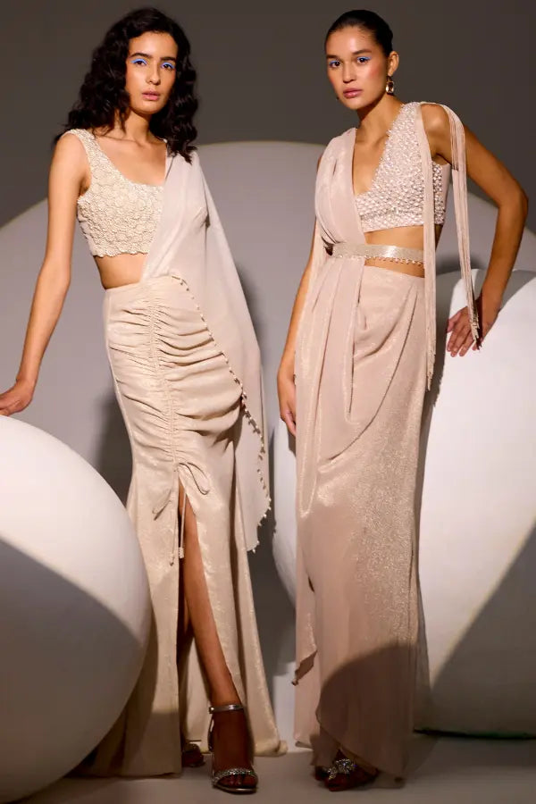 Zenobia Shimmer Drape Saree Namrata Joshipura
