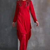 Autumn Fern Curved Hem Tunic Namrata Joshipura