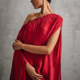 Rosette Siren Cape with Draped Skirt Namrata Joshipura