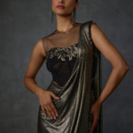 Lattice Corset Foil Saree Namrata Joshipura Online