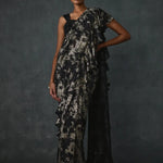 Paillette Foiled Draped Saree Namrata Joshipura Online