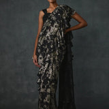 Paillette Foiled Draped Saree Namrata Joshipura Online