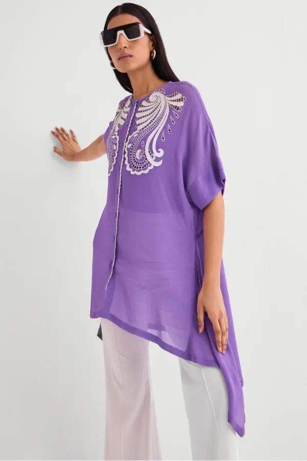 Marina Side Panel Handkerchief Tunic Namrata Joshipura Online