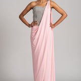 CELESTE GLAM CORSET WITH FRONT DRAPED SAREE