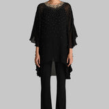 GOLD GILT SIDE FRILL TUNIC
