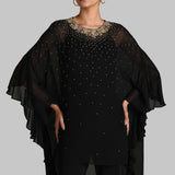 GOLD GILT SIDE FRILL TUNIC