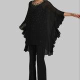 GOLD GILT SIDE FRILL TUNIC