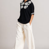 ROSE BUSH BACK TIE TOP