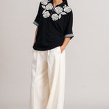 ROSE BUSH BACK TIE TOP