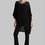GOLD GILT SIDE FRILL TUNIC