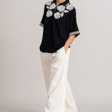 ROSE BUSH BACK TIE TOP