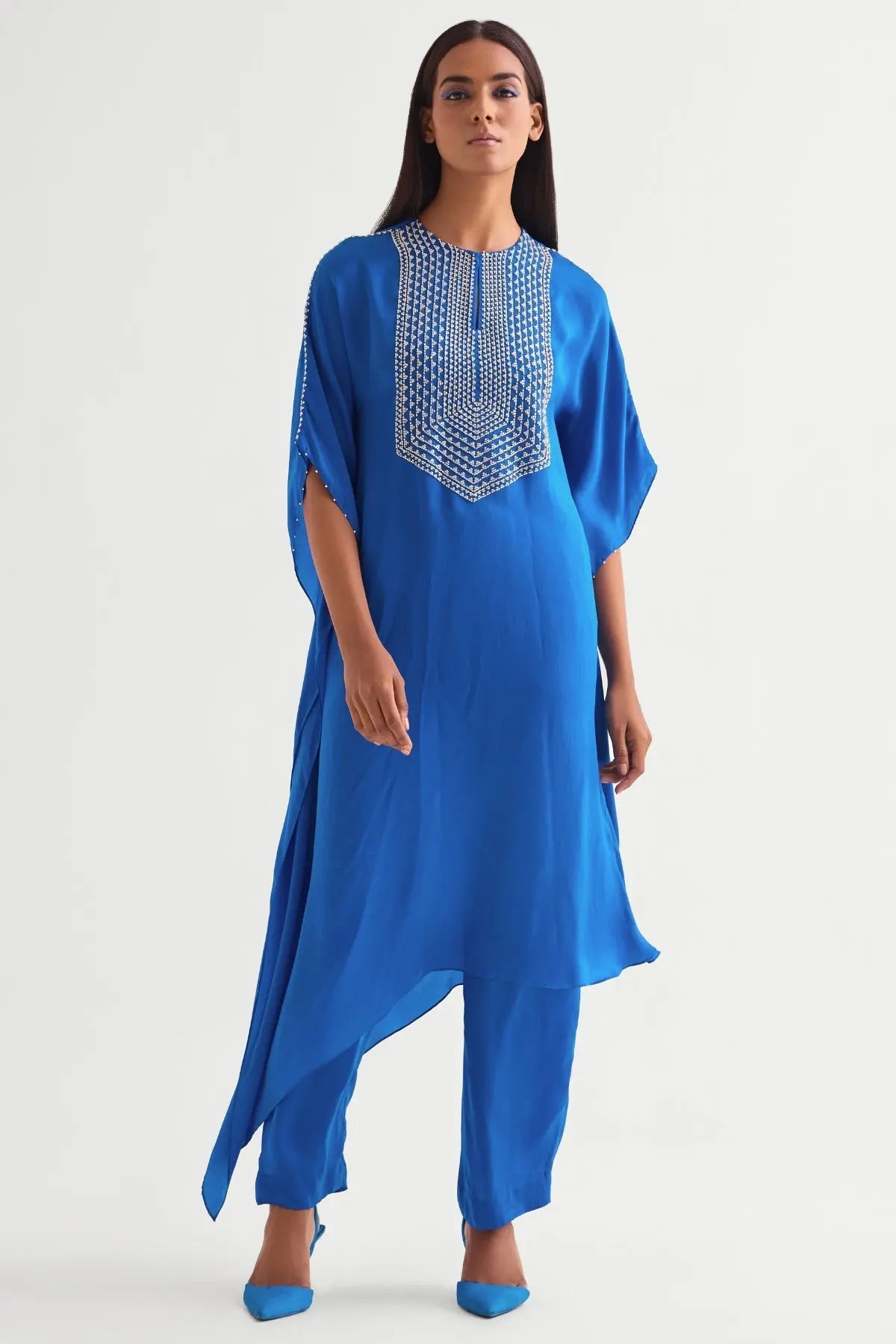 Ava Asymetric Long Kaftan Set Namrata Joshipura Online