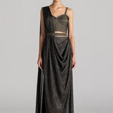 SUN RAY FRONT DRAPED SAREE