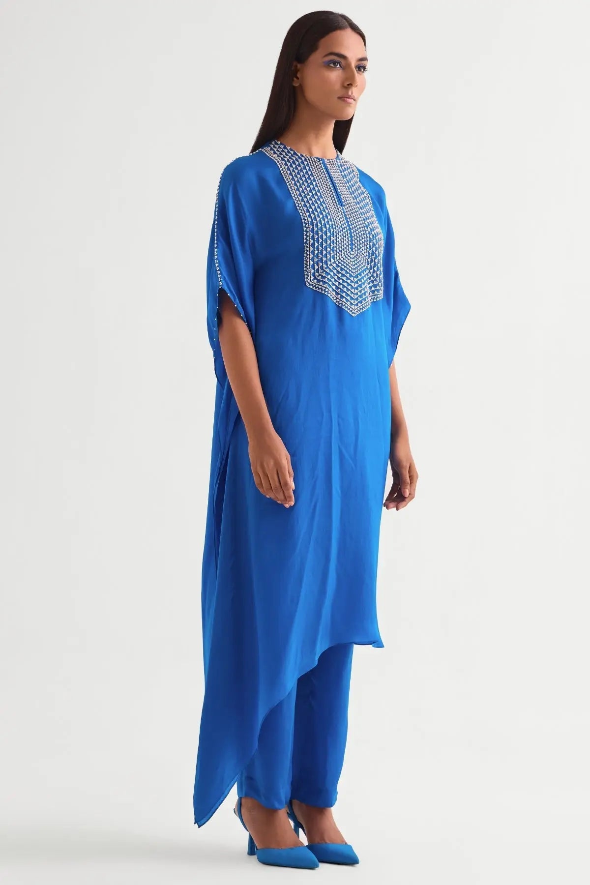 Ava Asymetric Long Kaftan Set Namrata Joshipura Online