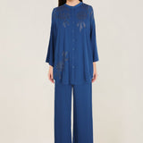 Midnight Bloom Front Open Coord Set Namrata Joshipura Online