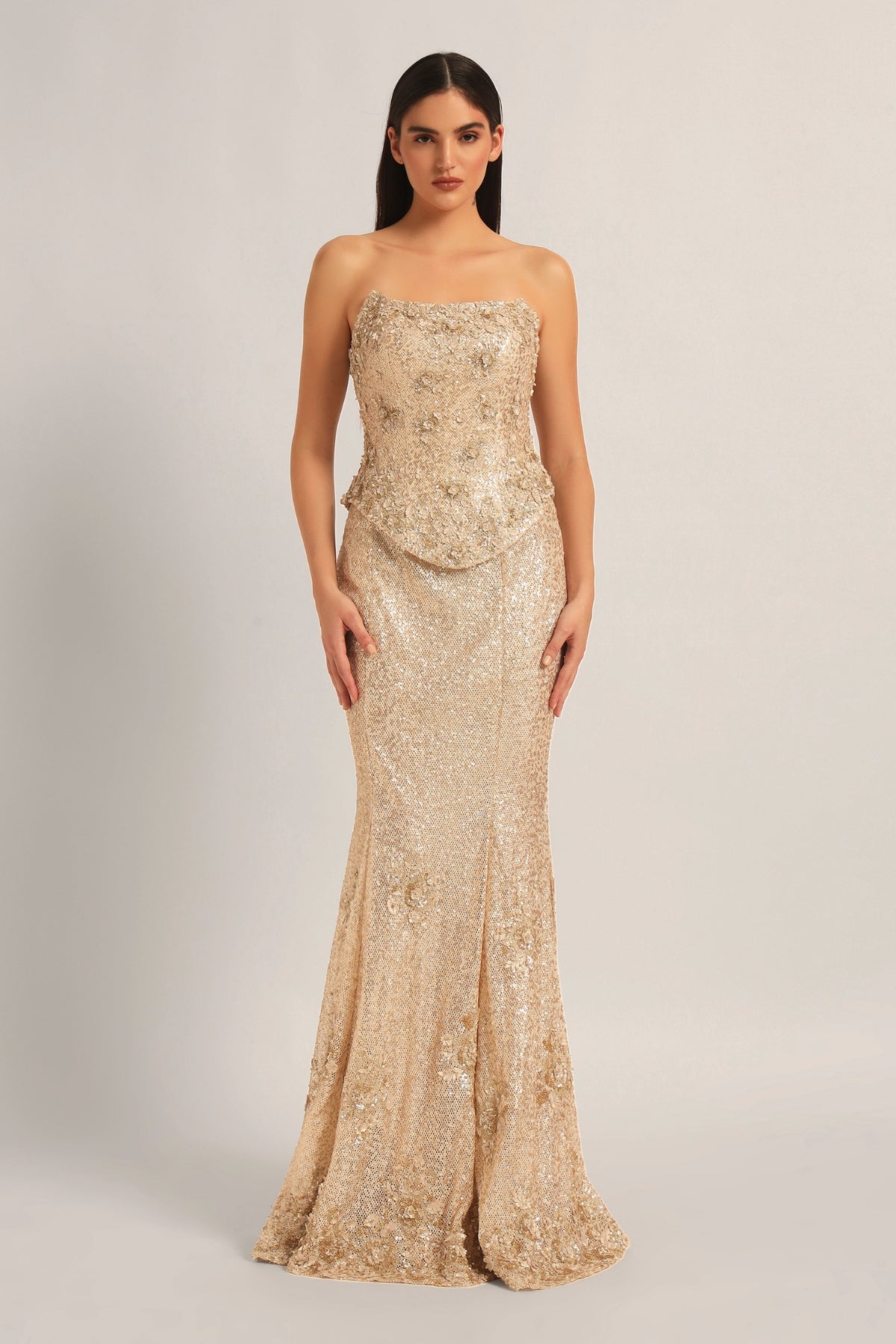 AMARA INTRICATED CORSET WITH DRAPE SKIRT Namrata Joshipura Online