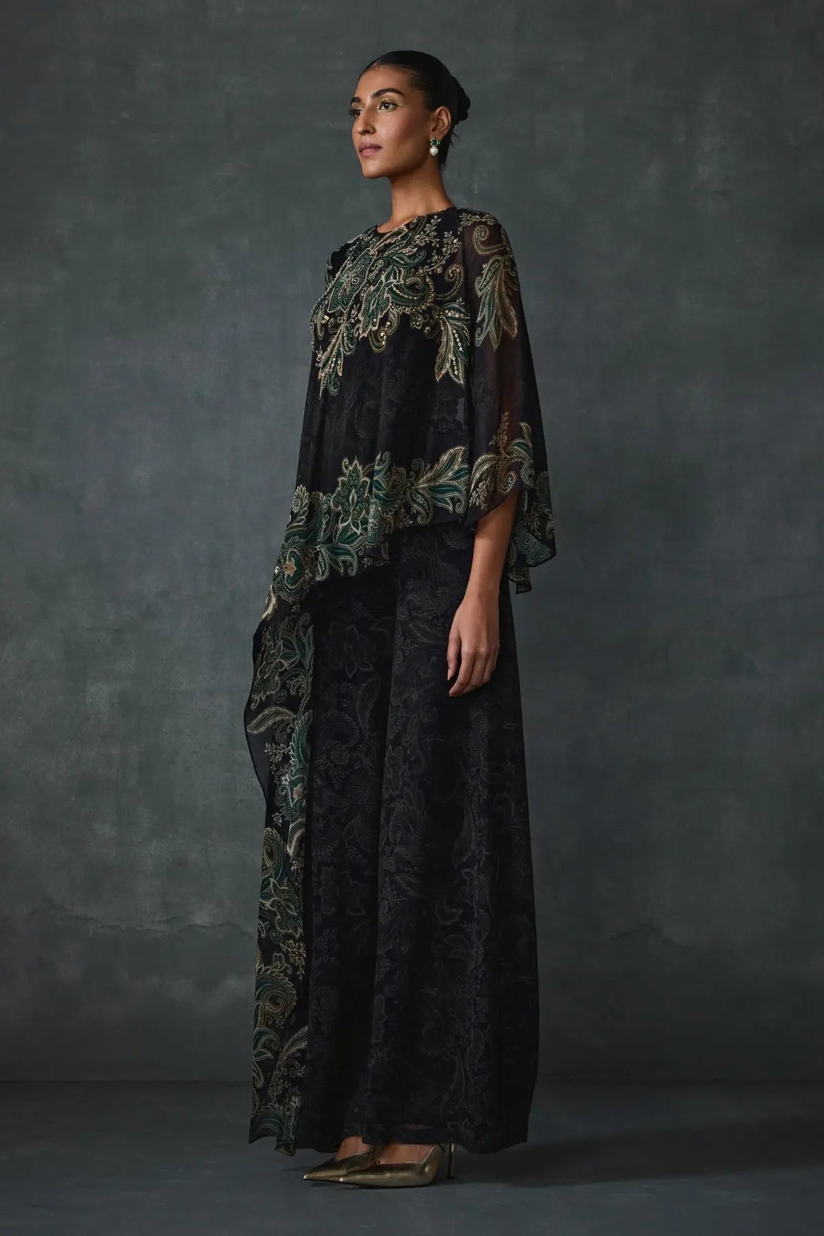 Paisley Cape Style Jumpsuit Namrata Joshipura Online