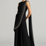 PEARL SHOWER DRAPE JUMPSUIT