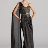 SUN RAY FRONT DRAPED SAREE