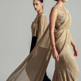 CRUSTAL WAVE MERMAID DRAPE SAREE