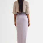 Pearl Drops Crop Top With Draped Skirt Namrata Joshipura Online