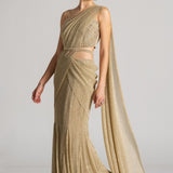 CRUSTAL WAVE MERMAID DRAPE SAREE