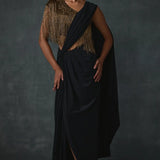 Akari Fringe Draped Saree Namrata Joshipura Online