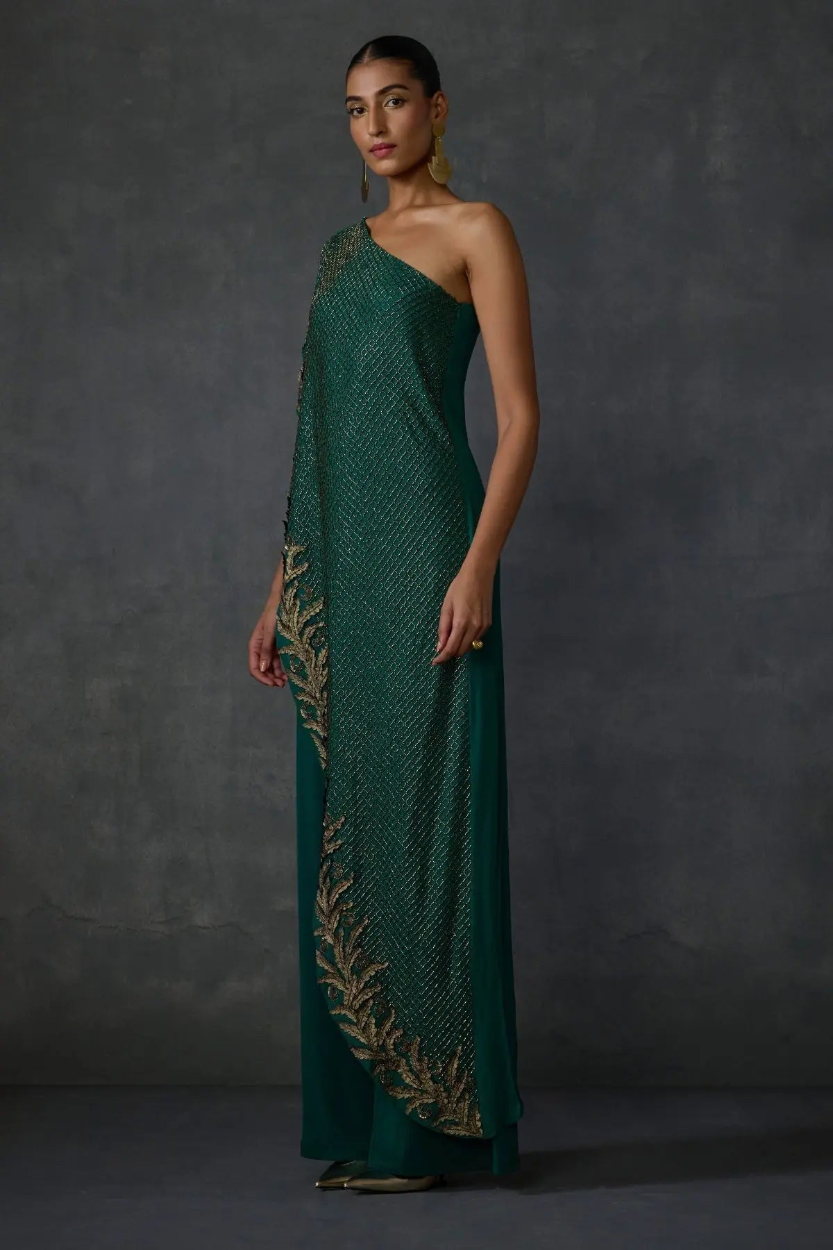Autumn Fern Offshoulder Jumpsuit Namrata Joshipura Online