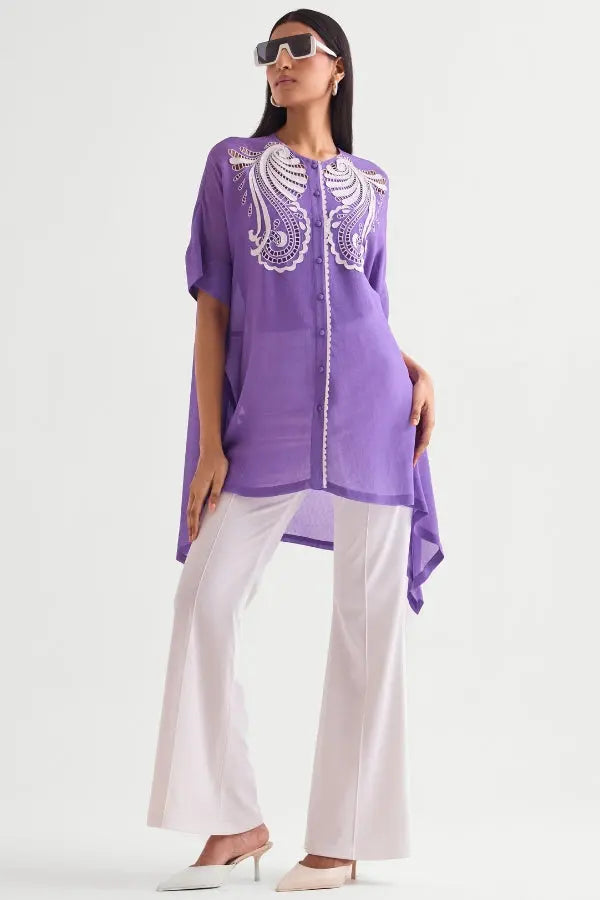 Marina Side Panel Handkerchief Tunic Namrata Joshipura Online