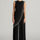 PEARL SHOWER DRAPE JUMPSUIT