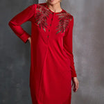 Autumn Fern Curved Hem Tunic Namrata Joshipura