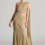 CRUSTAL WAVE MERMAID DRAPE SAREE