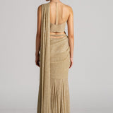CRUSTAL WAVE MERMAID DRAPE SAREE