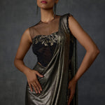 Lattice Corset Foil Saree Namrata Joshipura Online