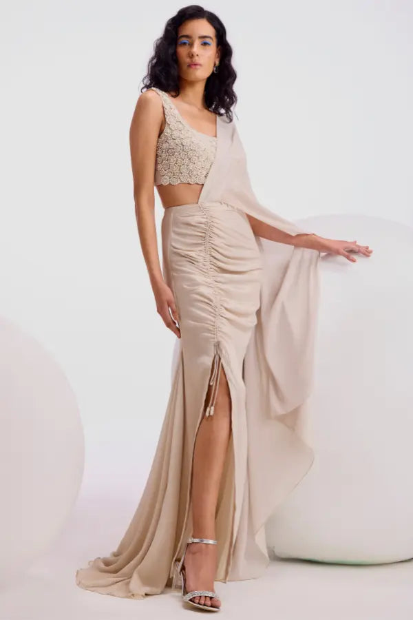 Zenobia Shimmer Drape Saree Namrata Joshipura