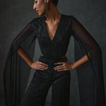 Glissara Cape Sleeves Jumpsuit Namrata Joshipura Online