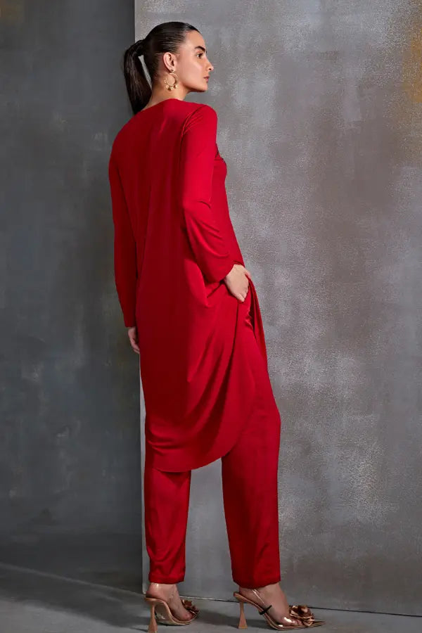 Autumn Fern Curved Hem Tunic Namrata Joshipura